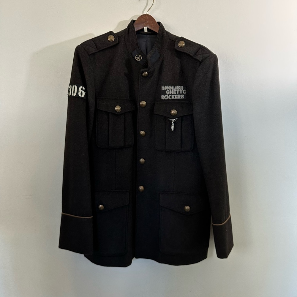Juicy Couture Military Style Jacket Size 44